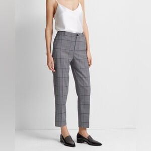 🆕 CLUB MONACO Borrem pants grey grid print trousers new with tags size 10